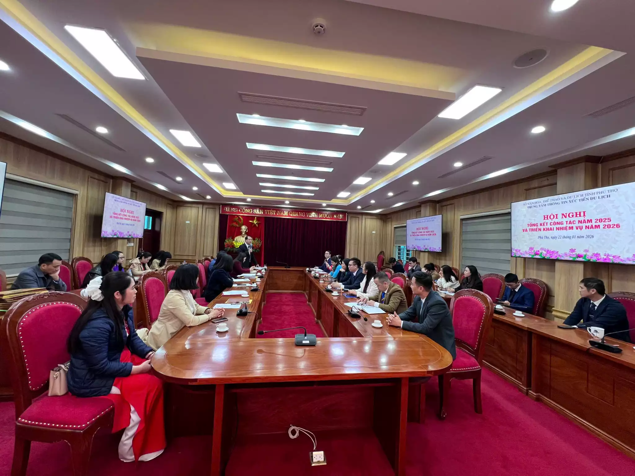 Trung tâm Thông tin Xúc tiến Du lịch Phú Thọ tổ chức “Hội nghị Tổng kết công tác năm 2025, triển khai nhiệm vụ năm 2026”